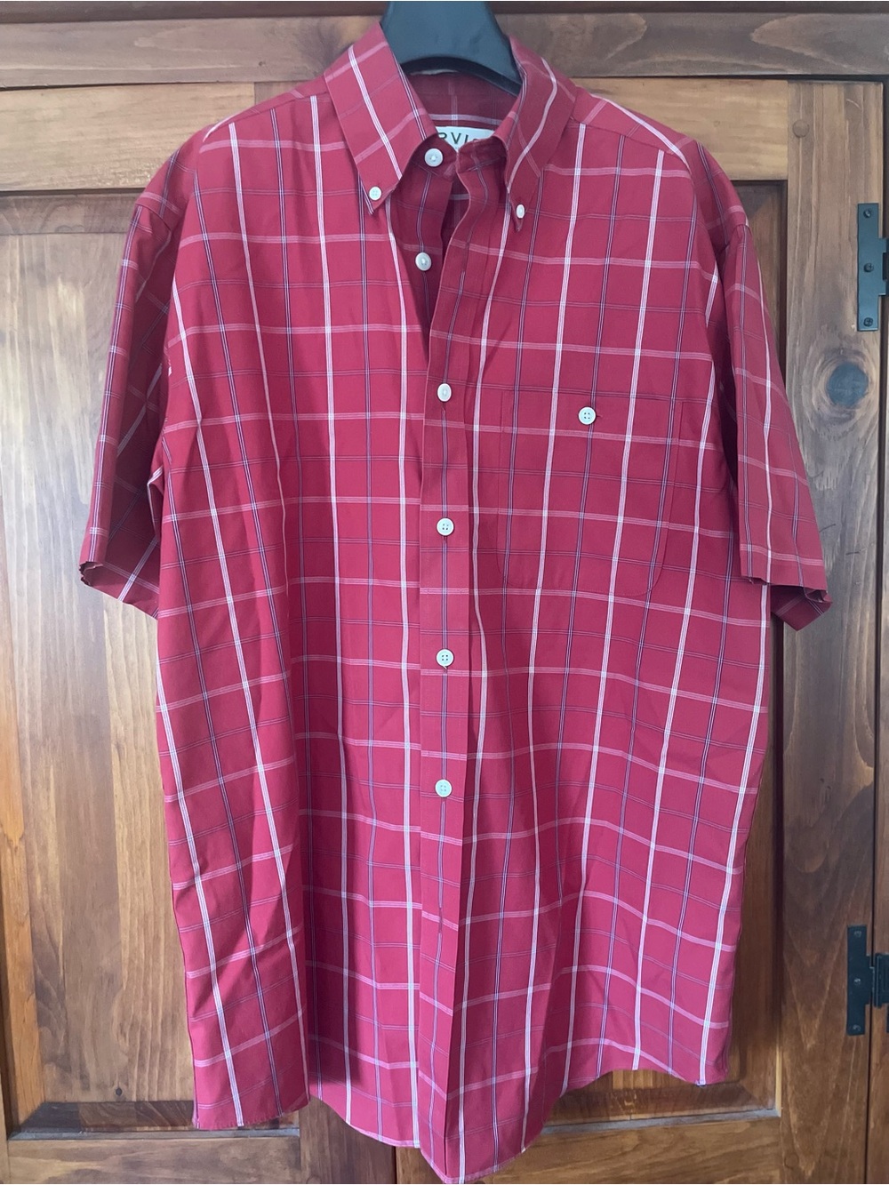 Orvis Men’s Cotton Red Plaid Button-Down Shirt 

M

EUC- minor collar wear